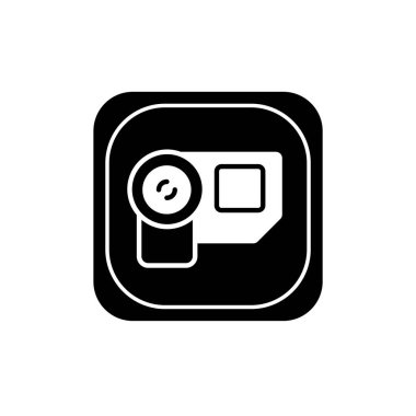 Dijital kamera simgesi. El kamerasının sembolü.