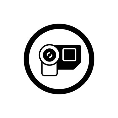 Dijital kamera simgesi. El kamerasının sembolü.