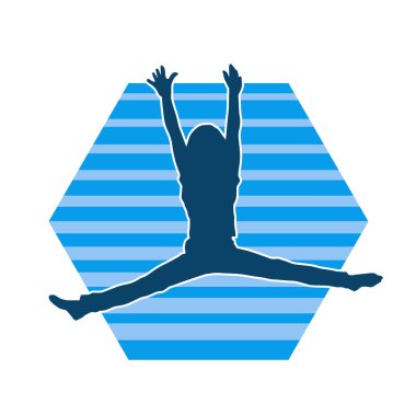 Zıplayan çocukların silueti..