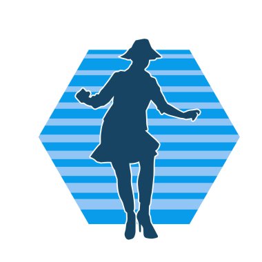 Poz vermiş yaşlı bir kadının silueti. Poz vermiş yaşlı bir kadının silueti..