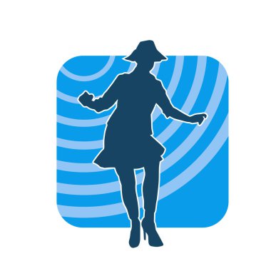 Poz vermiş yaşlı bir kadının silueti. Poz vermiş yaşlı bir kadının silueti..