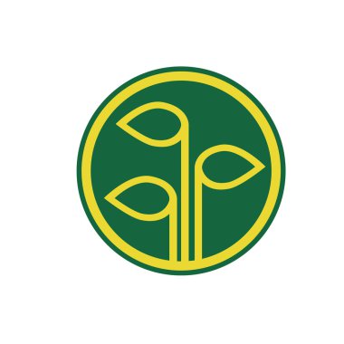 Yeşil Yaprak vektör logosu tasarımı. İlgili logo tasarımı amacı için yeşil yapraklı logo simgesi vektör sanatı