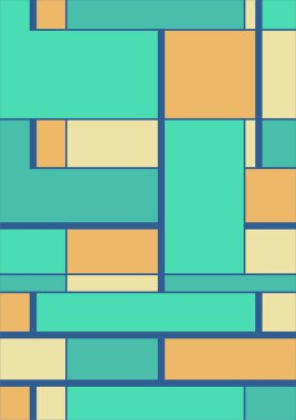 Soyut geometrik model arka plan, vektör çember, üçgen ve kare çizgiler renk tasarımı. Renkli çokgen desen arkaplanı