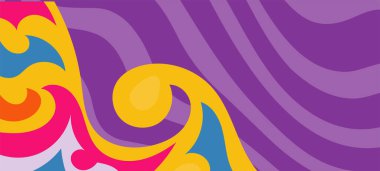 Çeşitli kıvrımlı süslemeleri olan organik dalgalı dokuların soyut arkaplanı. Kıvrımlı kıvrımlar dalga dokusu arkaplanındaki dekoratif süslemeleri. 