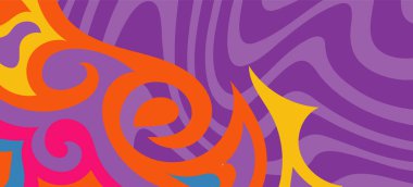 Çeşitli kıvrımlı süslemeleri olan organik dalgalı dokuların soyut arkaplanı. Kıvrımlı kıvrımlar dalga dokusu arkaplanındaki dekoratif süslemeleri. 
