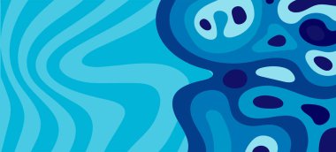 Çeşitli kıvrımlı süslemeleri olan organik dalgalı dokuların soyut arkaplanı. Kıvrımlı kıvrımlar dalga dokusu arkaplanındaki dekoratif süslemeleri. 