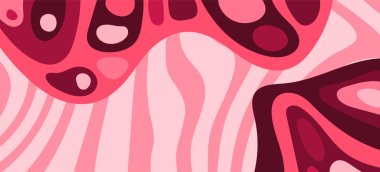 Çeşitli kıvrımlı süslemeleri olan organik dalgalı dokuların soyut arkaplanı. Kıvrımlı kıvrımlar dalga dokusu arkaplanındaki dekoratif süslemeleri. 