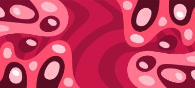 Çeşitli kıvrımlı süslemeleri olan organik dalgalı dokuların soyut arkaplanı. Kıvrımlı kıvrımlar dalga dokusu arkaplanındaki dekoratif süslemeleri. 