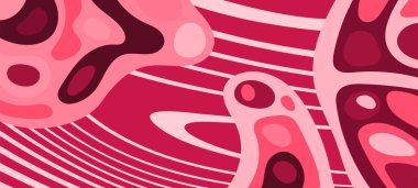 Çeşitli kıvrımlı süslemeleri olan organik dalgalı dokuların soyut arkaplanı. Kıvrımlı kıvrımlar dalga dokusu arkaplanındaki dekoratif süslemeleri. 