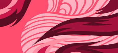 Çeşitli kıvrımlı süslemeleri olan organik dalgalı dokuların soyut arkaplanı. Kıvrımlı kıvrımlar dalga dokusu arkaplanındaki dekoratif süslemeleri. 