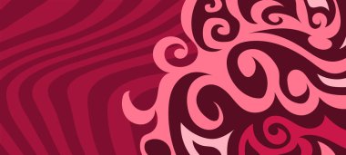 Çeşitli kıvrımlı süslemeleri olan organik dalgalı dokuların soyut arkaplanı. Kıvrımlı kıvrımlar dalga dokusu arkaplanındaki dekoratif süslemeleri. 