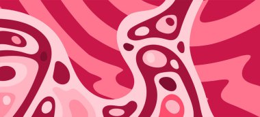 Çeşitli kıvrımlı süslemeleri olan organik dalgalı dokuların soyut arkaplanı. Kıvrımlı kıvrımlar dalga dokusu arkaplanındaki dekoratif süslemeleri. 