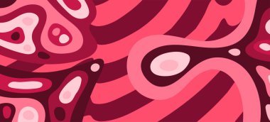 Çeşitli kıvrımlı süslemeleri olan organik dalgalı dokuların soyut arkaplanı. Kıvrımlı kıvrımlar dalga dokusu arkaplanındaki dekoratif süslemeleri. 