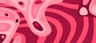 Çeşitli kıvrımlı süslemeleri olan organik dalgalı dokuların soyut arkaplanı. Kıvrımlı kıvrımlar dalga dokusu arkaplanındaki dekoratif süslemeleri. 