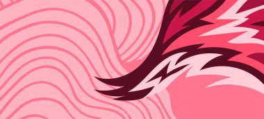 Çeşitli kıvrımlı süslemeleri olan organik dalgalı dokuların soyut arkaplanı. Kıvrımlı kıvrımlar dalga dokusu arkaplanındaki dekoratif süslemeleri. 