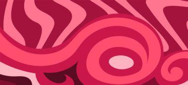 Çeşitli kıvrımlı süslemeleri olan organik dalgalı dokuların soyut arkaplanı. Kıvrımlı kıvrımlar dalga dokusu arkaplanındaki dekoratif süslemeleri. 