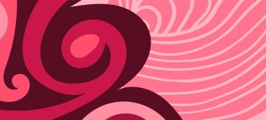 Çeşitli kıvrımlı süslemeleri olan organik dalgalı dokuların soyut arkaplanı. Kıvrımlı kıvrımlar dalga dokusu arkaplanındaki dekoratif süslemeleri. 