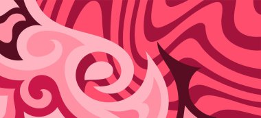 Çeşitli kıvrımlı süslemeleri olan organik dalgalı dokuların soyut arkaplanı. Kıvrımlı kıvrımlar dalga dokusu arkaplanındaki dekoratif süslemeleri. 