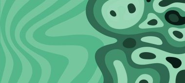 Çeşitli kıvrımlı süslemeleri olan organik dalgalı dokuların soyut arkaplanı. Kıvrımlı kıvrımlar dalga dokusu arkaplanındaki dekoratif süslemeleri. 