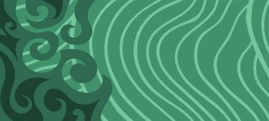 Çeşitli kıvrımlı süslemeleri olan organik dalgalı dokuların soyut arkaplanı. Kıvrımlı kıvrımlar dalga dokusu arkaplanındaki dekoratif süslemeleri. 