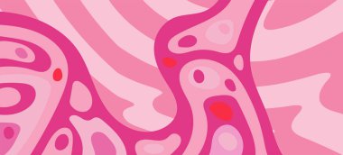 Çeşitli kıvrımlı süslemeleri olan organik dalgalı dokuların soyut arkaplanı. Kıvrımlı kıvrımlar dalga dokusu arkaplanındaki dekoratif süslemeleri. 