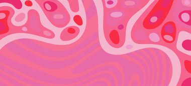 Çeşitli kıvrımlı süslemeleri olan organik dalgalı dokuların soyut arkaplanı. Kıvrımlı kıvrımlar dalga dokusu arkaplanındaki dekoratif süslemeleri. 