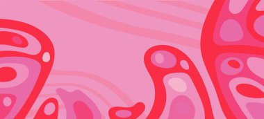 Çeşitli kıvrımlı süslemeleri olan organik dalgalı dokuların soyut arkaplanı. Kıvrımlı kıvrımlar dalga dokusu arkaplanındaki dekoratif süslemeleri. 