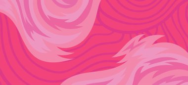 Çeşitli kıvrımlı süslemeleri olan organik dalgalı dokuların soyut arkaplanı. Kıvrımlı kıvrımlar dalga dokusu arkaplanındaki dekoratif süslemeleri. 