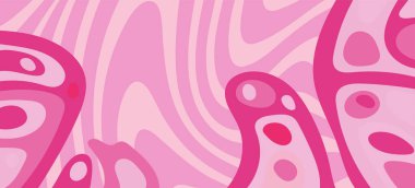 Çeşitli kıvrımlı süslemeleri olan organik dalgalı dokuların soyut arkaplanı. Kıvrımlı kıvrımlar dalga dokusu arkaplanındaki dekoratif süslemeleri. 