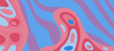 Çeşitli kıvrımlı süslemeleri olan organik dalgalı dokuların soyut arkaplanı. Kıvrımlı kıvrımlar dalga dokusu arkaplanındaki dekoratif süslemeleri. 