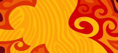 Çeşitli kıvrımlı süslemeleri olan organik dalgalı dokuların soyut arkaplanı. Kıvrımlı kıvrımlar dalga dokusu arkaplanındaki dekoratif süslemeleri. 