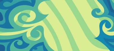 Çeşitli kıvrımlı süslemeleri olan organik dalgalı dokuların soyut arkaplanı. Kıvrımlı kıvrımlar dalga dokusu arkaplanındaki dekoratif süslemeleri. 
