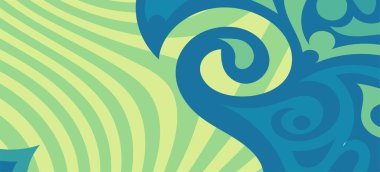 Çeşitli kıvrımlı süslemeleri olan organik dalgalı dokuların soyut arkaplanı. Kıvrımlı kıvrımlar dalga dokusu arkaplanındaki dekoratif süslemeleri. 