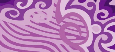 Çeşitli kıvrımlı süslemeleri olan organik dalgalı dokuların soyut arkaplanı. Kıvrımlı kıvrımlar dalga dokusu arkaplanındaki dekoratif süslemeleri. 