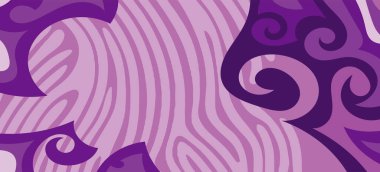 Çeşitli kıvrımlı süslemeleri olan organik dalgalı dokuların soyut arkaplanı. Kıvrımlı kıvrımlar dalga dokusu arkaplanındaki dekoratif süslemeleri. 