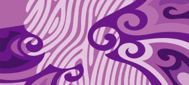 Çeşitli kıvrımlı süslemeleri olan organik dalgalı dokuların soyut arkaplanı. Kıvrımlı kıvrımlar dalga dokusu arkaplanındaki dekoratif süslemeleri. 