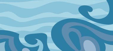 Çeşitli kıvrımlı süslemeleri olan organik dalgalı dokuların soyut arkaplanı. Kıvrımlı kıvrımlar dalga dokusu arkaplanındaki dekoratif süslemeleri. 