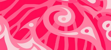 Çeşitli kıvrımlı süslemeleri olan organik dalgalı dokuların soyut arkaplanı. Kıvrımlı kıvrımlar dalga dokusu arkaplanındaki dekoratif süslemeleri. 