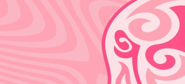 Çeşitli kıvrımlı süslemeleri olan organik dalgalı dokuların soyut arkaplanı. Kıvrımlı kıvrımlar dalga dokusu arkaplanındaki dekoratif süslemeleri. 