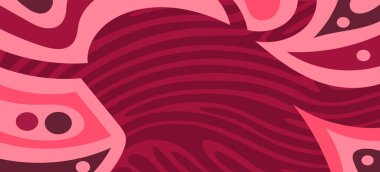 Çeşitli kıvrımlı süslemeleri olan organik dalgalı dokuların soyut arkaplanı. Kıvrımlı kıvrımlar dalga dokusu arkaplanındaki dekoratif süslemeleri. 
