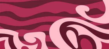 Çeşitli kıvrımlı süslemeleri olan organik dalgalı dokuların soyut arkaplanı. Kıvrımlı kıvrımlar dalga dokusu arkaplanındaki dekoratif süslemeleri. 