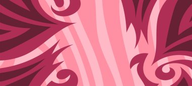 Çeşitli kıvrımlı süslemeleri olan organik dalgalı dokuların soyut arkaplanı. Kıvrımlı kıvrımlar dalga dokusu arkaplanındaki dekoratif süslemeleri. 