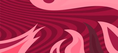 Çeşitli kıvrımlı süslemeleri olan organik dalgalı dokuların soyut arkaplanı. Kıvrımlı kıvrımlar dalga dokusu arkaplanındaki dekoratif süslemeleri. 