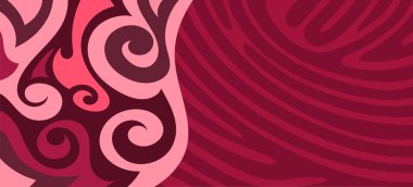 Çeşitli kıvrımlı süslemeleri olan organik dalgalı dokuların soyut arkaplanı. Kıvrımlı kıvrımlar dalga dokusu arkaplanındaki dekoratif süslemeleri. 