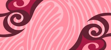 Çeşitli kıvrımlı süslemeleri olan organik dalgalı dokuların soyut arkaplanı. Kıvrımlı kıvrımlar dalga dokusu arkaplanındaki dekoratif süslemeleri. 