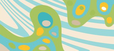 Çeşitli kıvrımlı süslemeleri olan organik dalgalı dokuların soyut arkaplanı. Kıvrımlı kıvrımlar dalga dokusu arkaplanındaki dekoratif süslemeleri. 