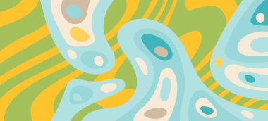 Çeşitli kıvrımlı süslemeleri olan organik dalgalı dokuların soyut arkaplanı. Kıvrımlı kıvrımlar dalga dokusu arkaplanındaki dekoratif süslemeleri. 