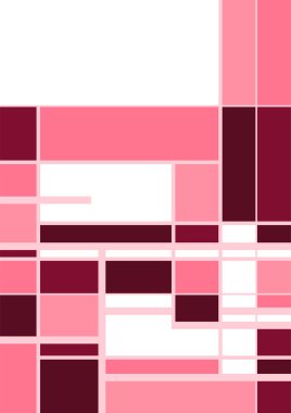 Soyut Bauhaus geometrik desen arka plan, vektör çember, üçgen ve kare çizgiler renk tasarımı. Renkli Bauhaus desen arkaplanı