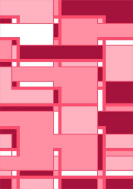 Soyut Bauhaus geometrik desen arka plan, vektör çember, üçgen ve kare çizgiler renk tasarımı. Renkli Bauhaus desen arkaplanı