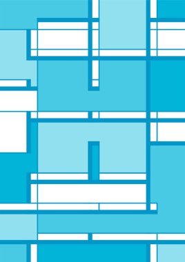 Soyut geometrik model arkaplan kare çizgileri renk sanat tasarımı. Renkli Bauhaus desen arkaplanı